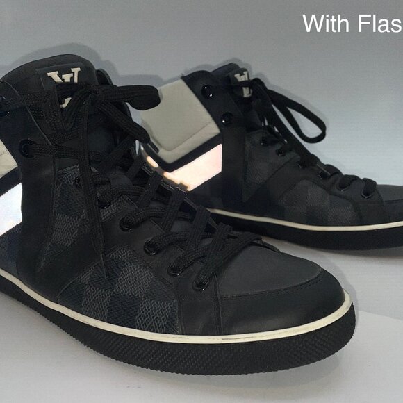 Louis Vuitton High-top Sneakers Size 6 US - Picture 8 of 10
